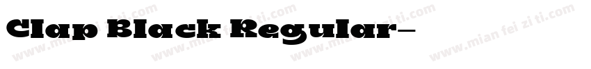 Clap Black Regular字体转换